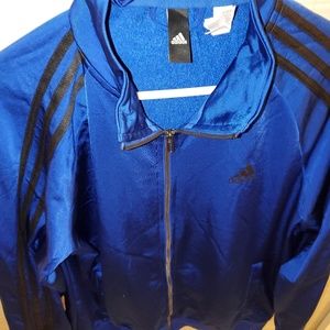 Adidas Royal blue/black zip up